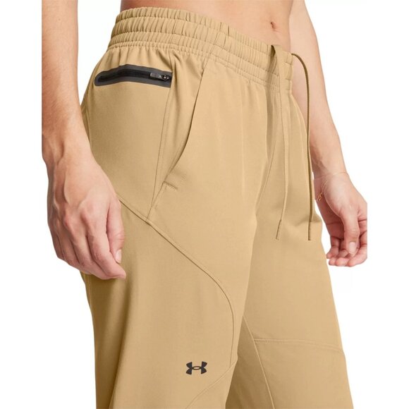 Under Armour Women's Unstoppable Joggers‎ Pant, Brown/Black - Picture 2 of 3